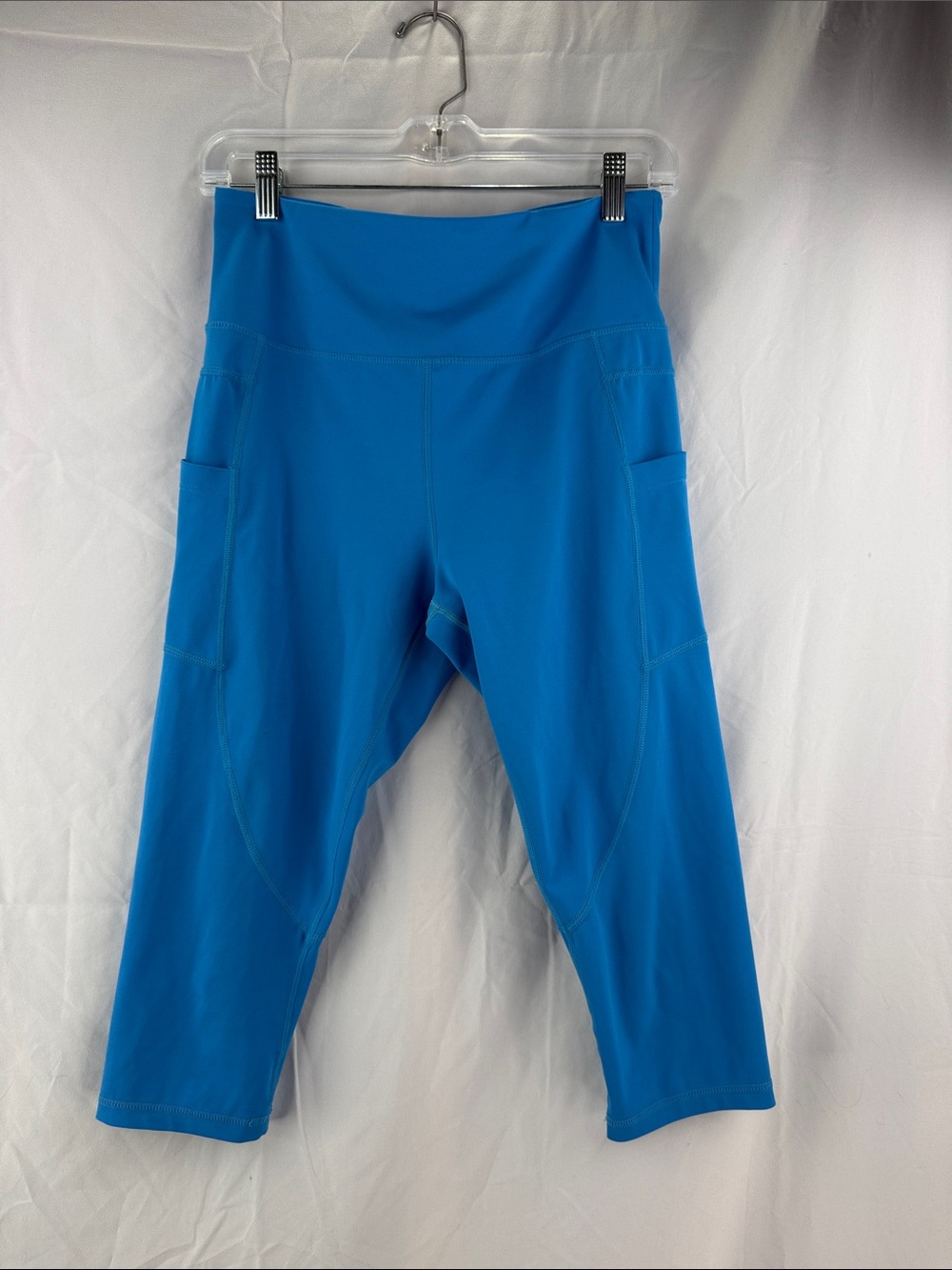 Zyia Active Women’s Size 8-10 Light n Tight w/ pockets Cobalt Blue 17” Legging